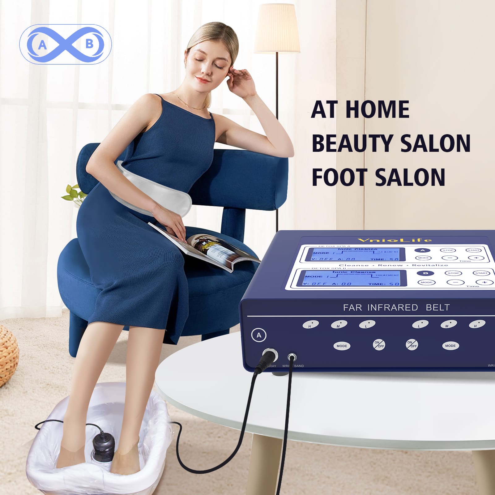 WL-809 BLUE (10) detox foot spa